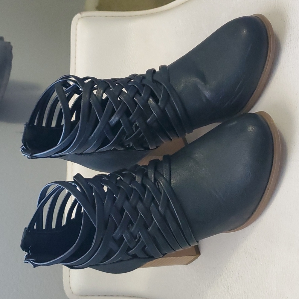 Strappy Short Boots